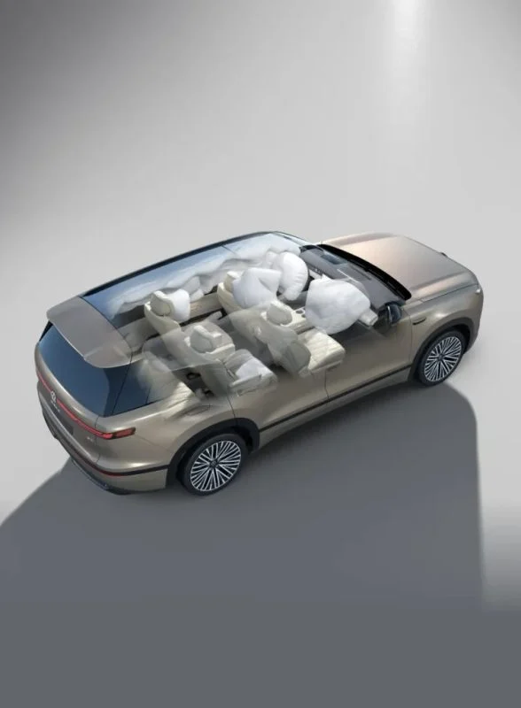 An toàn Volkswagen ID. ERA 9X: 10 túi khí và cấu trúc thép 2.000 MPa